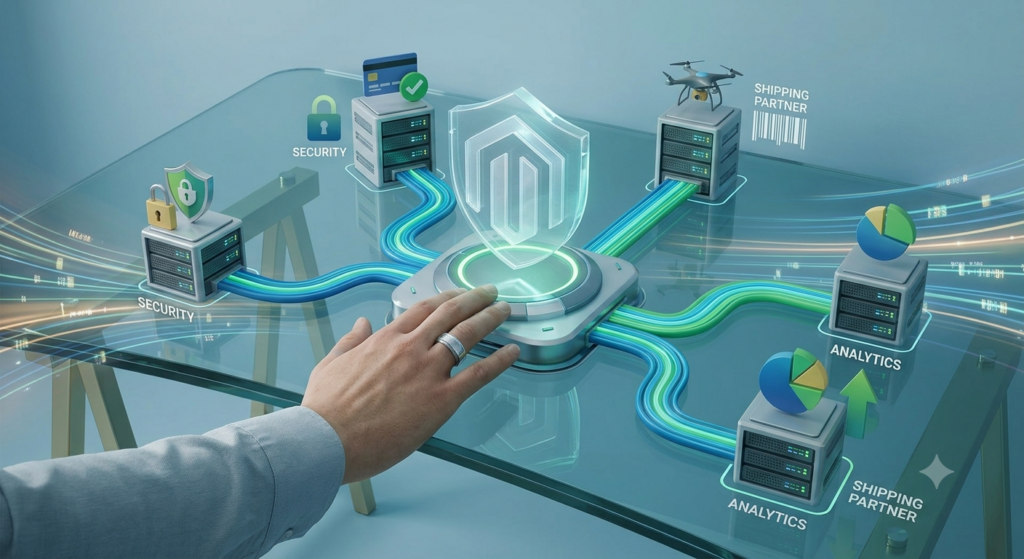 Key benefits of migrating to Magento including performance, flexibility, and scalability